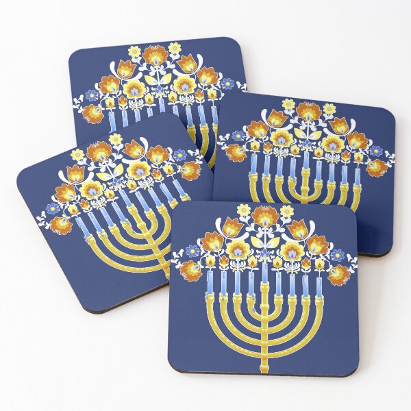 Item preview, Hanukkah 2020 Polish Floral Menorah designed and sold by Umitsu.
