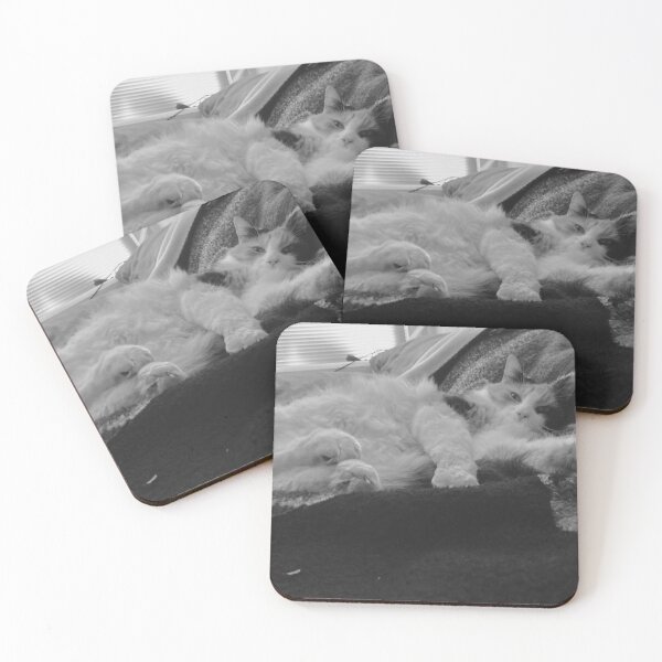Item preview, Calico on Blanket in black and white designed and sold by TmartUS.