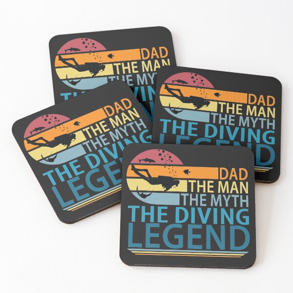 Item preview, Dad, The Man, The Myth, The Diving Legend designed and sold by TravelScientist.