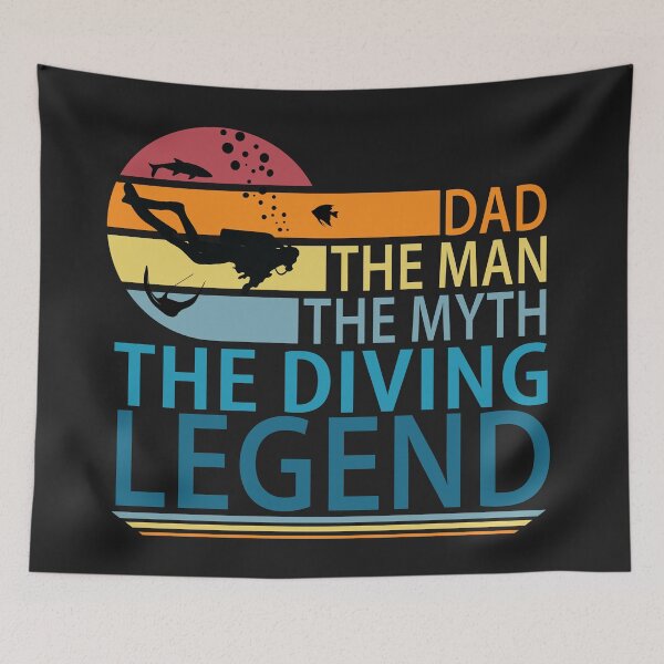 Item preview, Dad, The Man, The Myth, The Diving Legend designed and sold by TravelScientist.