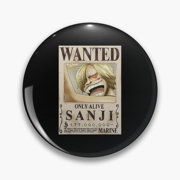 Sanji Wanted Poster Only Alive Pin For Sale By Mangapanels Redbubble
