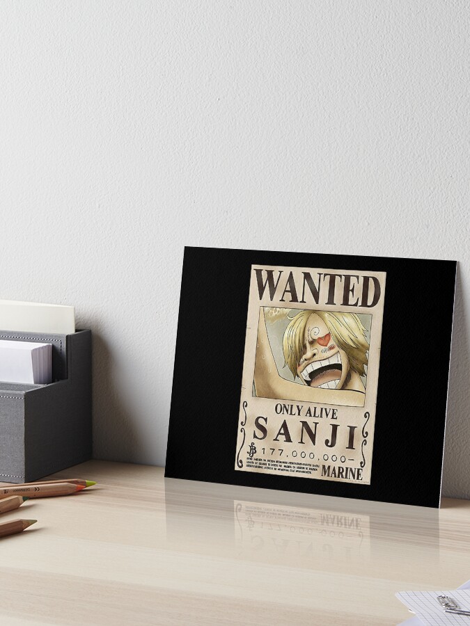 Sanji Wanted Poster (Only Alive) Art Board Print for Sale by MangaPanels