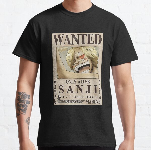 Sanji Wanted T Shirts Redbubble