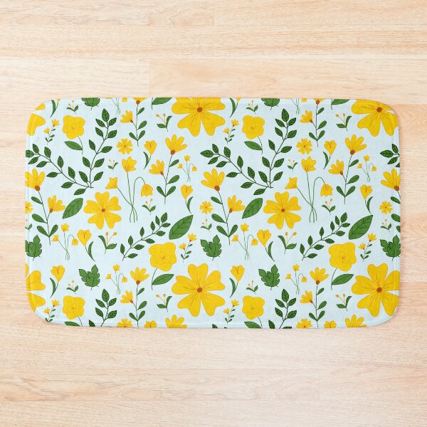 Item preview, Summer Flowers Blue Background  designed and sold by Peace502.
