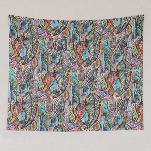 Item preview, Abstract Bohemian feather designed and sold by Alicia Gauger.
