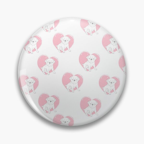 Item preview, Pug Love Heart designed and sold by givemedogs.