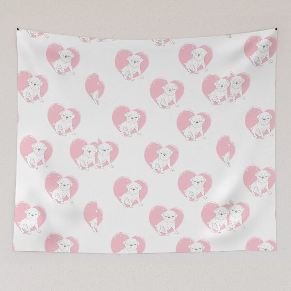Item preview, Pug Love Heart designed and sold by givemedogs.