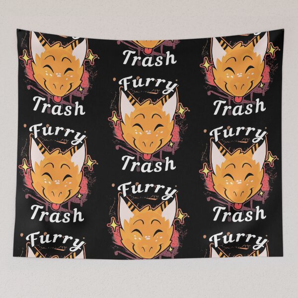 Artikelvorschau, Ich bin ein pelziger Müll! Drache Fursona entworfen und verkauft von VHusky.