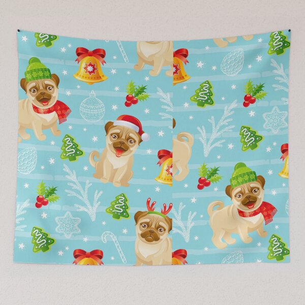 Item preview, Pug Christmas designed and sold by givemedogs.