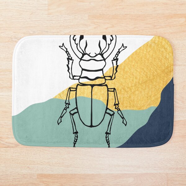 Item preview, Abstract shapes with black line art beetle digital design illustration  designed and sold by MazeMazekeen.