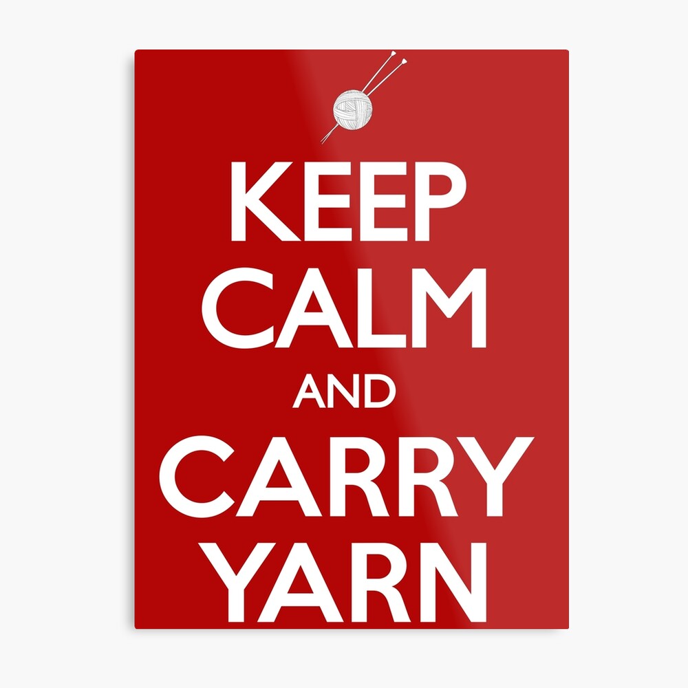 Keep Calm And Carry Yarn Knitting Crochet' Duffle Bag