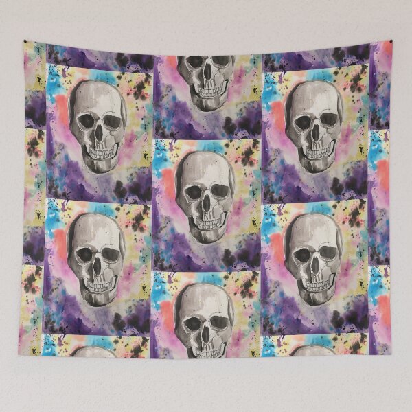 Item preview, Colorful Skull designed and sold by Alicia Gauger.