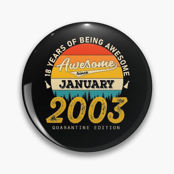 Item preview, 18th Birthday 18 Years Born In 2003 January designed and sold by Renergie.