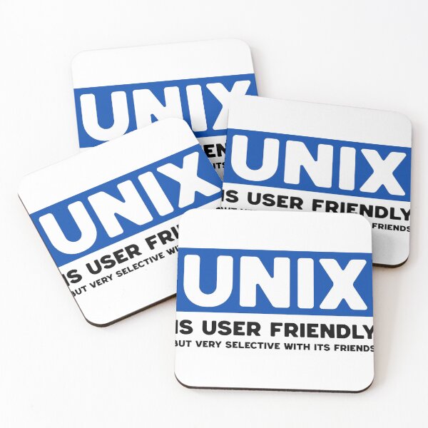 Item preview, Unix is User Friendly - Funny Programming meme designed and sold by Hapo Team.