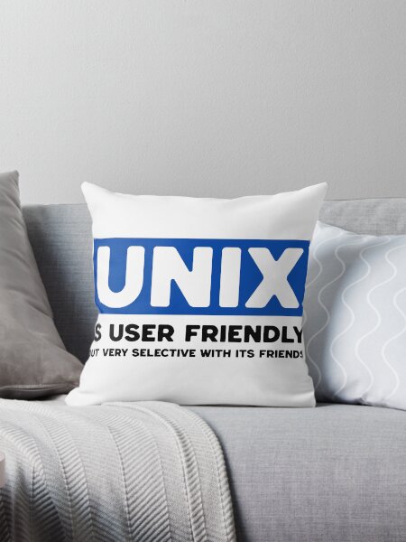 Artikel-Vorschau von Unix ist benutzerfreundlich - lustiges Programmiermem, designt und verkauft von Hapo Team.