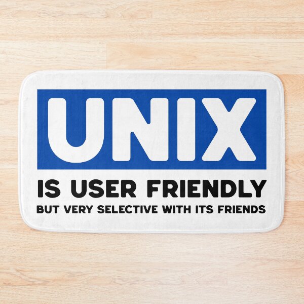 Item preview, Unix is User Friendly - Funny Programming meme designed and sold by Hapo Team.