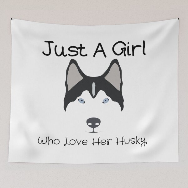 Item preview, Just A Girl Who Love Her Husky  designed and sold by piskwi.