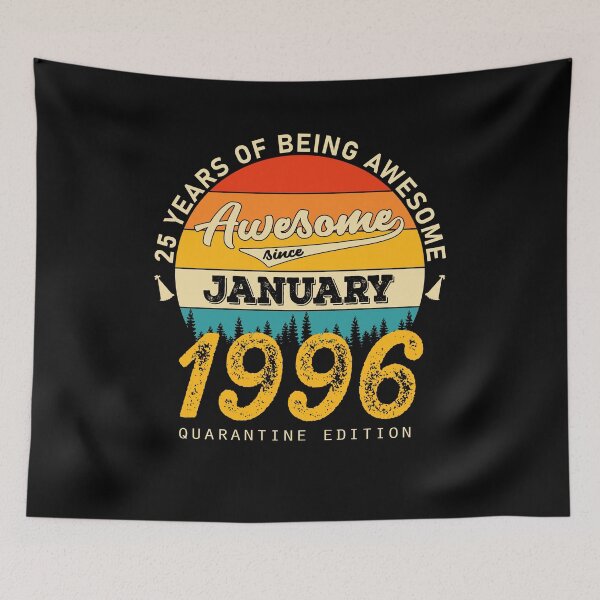Item preview, 25th Birthday 25 Years Born In 1996 January designed and sold by Renergie.