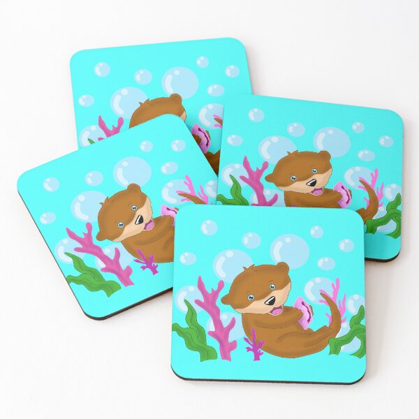 Item preview, Cute cartoon sea otter designed and sold by KatyChristoff.