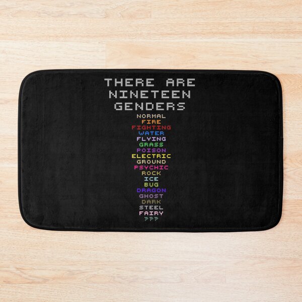 Item preview, There are Nineteen Genders Pokemon Types designed and sold by blue-jay-art.
