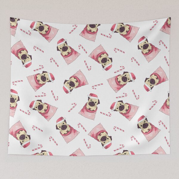 Item preview, Pug Santa Claus Xmas designed and sold by givemedogs.