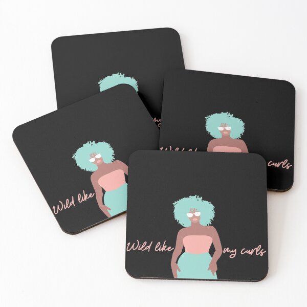 Item preview, Wild Like My Curls Pastel Curly Haired Woman designed and sold by CheraeLynn.