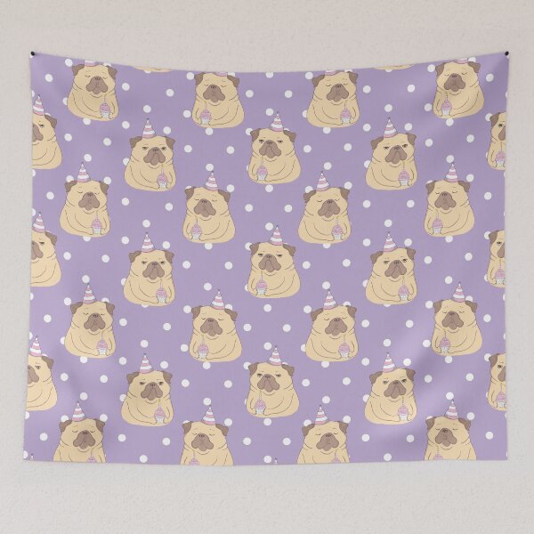 Item preview, Pug Birthday Party designed and sold by givemedogs.