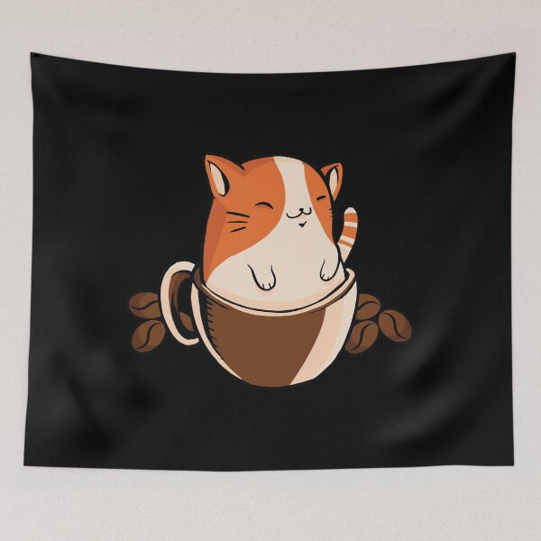 Item preview, Cute Coffee Cat In A Cup designed and sold by OnepixArt.