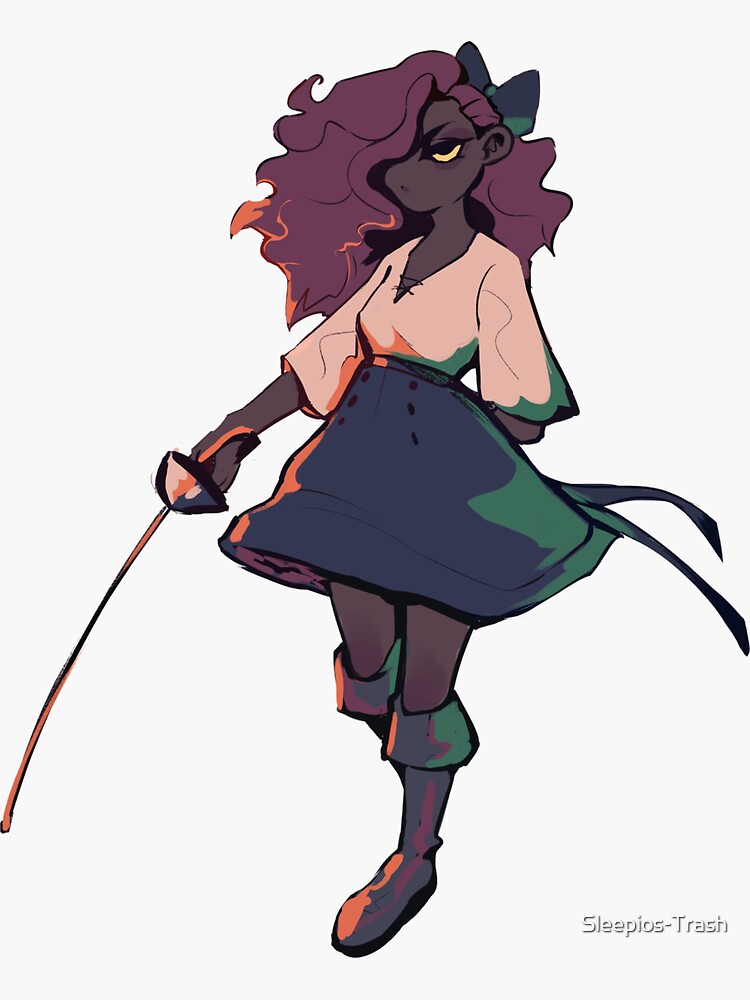 Lesbians With Swords - Rena Sticker By Sleepios-Trash  Redbubble