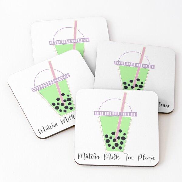 Item preview, Matcha Milk Tea, Please - Boba Drink designed and sold by leenbernardo.