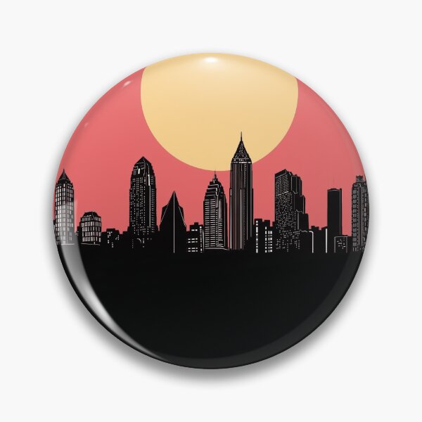 Item preview, atlanta skyline minimal designed and sold by BekimART2.