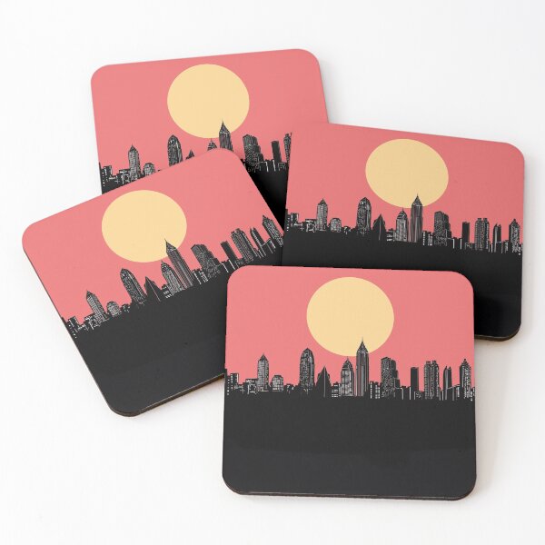 Item preview, atlanta skyline minimal designed and sold by BekimART2.