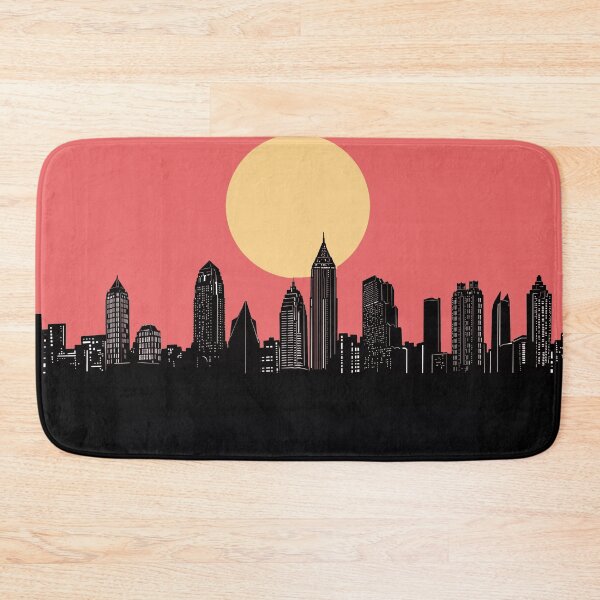 Item preview, atlanta skyline minimal designed and sold by BekimART2.