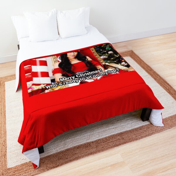 Santana Lopez Christmas Quote Comforter