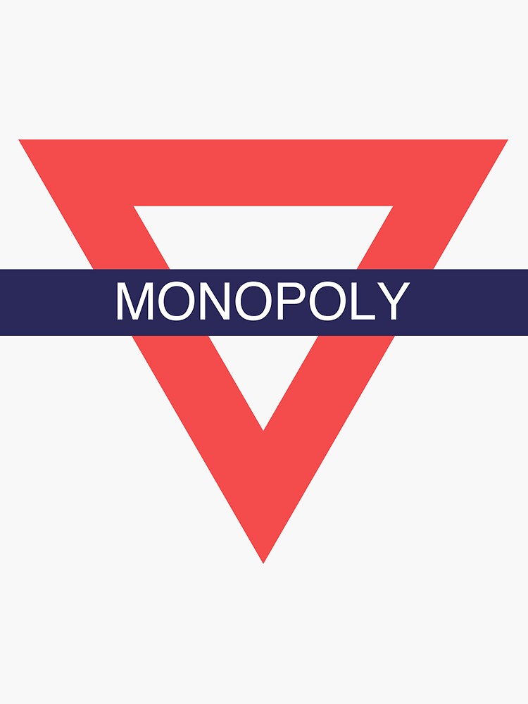 "TℱL [Monopoly]" Sticker for Sale by shadeprint Redbubble