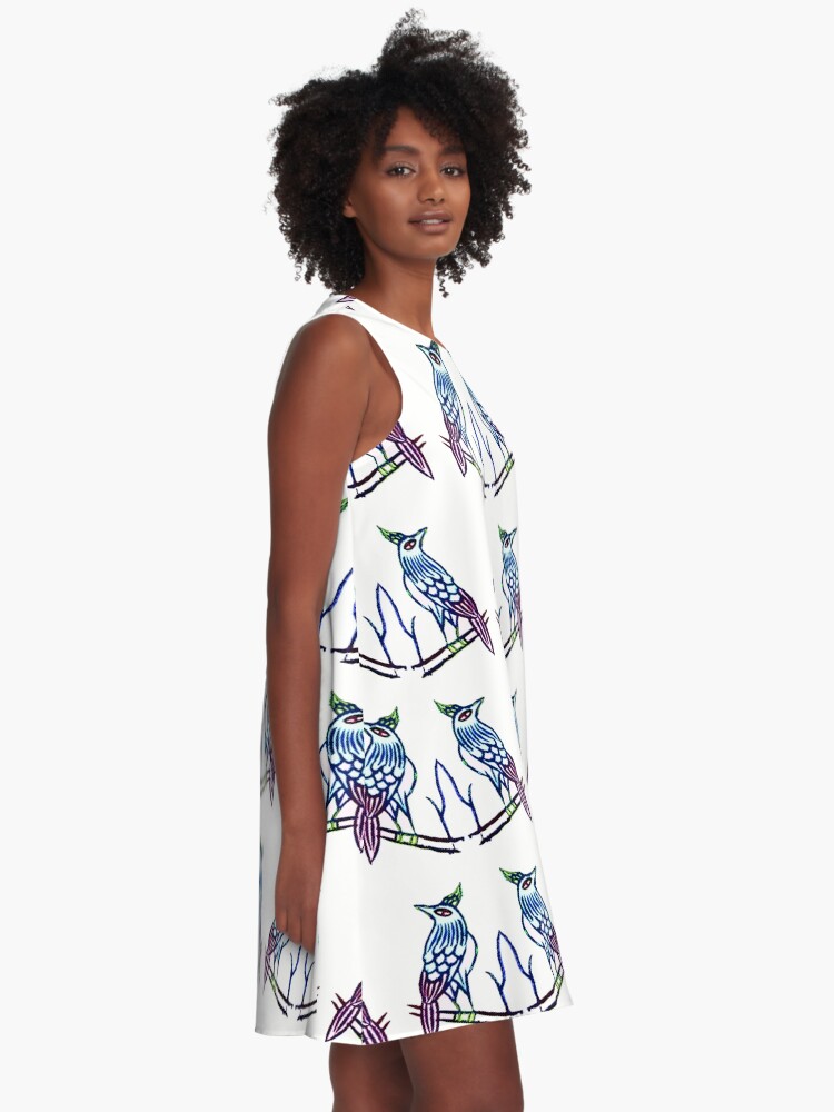 Thumbnail 2 of 4, A-Line Dress, ONE BAM BIRD designed and sold by John Davis.