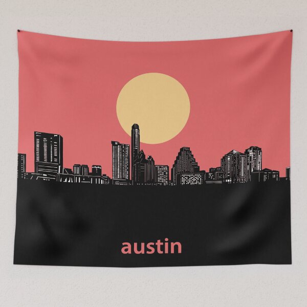 Item preview, austin skyline minimal designed and sold by BekimART2.