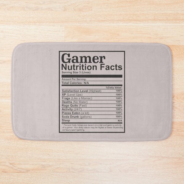 Item preview, Gamer Nutrition Facts funny video games lover gift gaming humor designed and sold by alenaz.