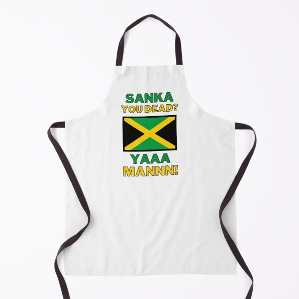 Item preview, Sanka You Dead? YAAA MANNN! - Jamaican Flag - Cool Runnings, Jamaican Bobsled Film Nostalgic 90s designed and sold by LittleBitDarker.