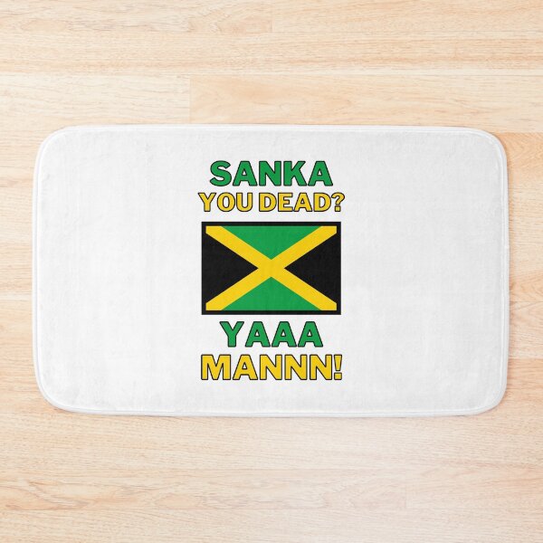 Item preview, Sanka You Dead? YAAA MANNN! - Jamaican Flag - Cool Runnings, Jamaican Bobsled Film Nostalgic 90s designed and sold by LittleBitDarker.