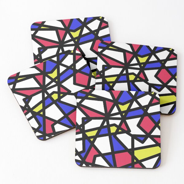 Item preview, Primary Colors Geometric Lines and Shapes designed and sold by Whoopsidoodle.
