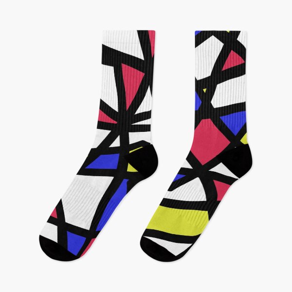 Item preview, Primary Colors Geometric Lines and Shapes designed and sold by Whoopsidoodle.
