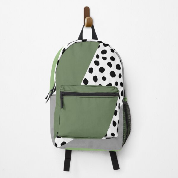 Item preview, Geometric Polka Dot, Black, Sage and Olive Green designed and sold by OneThreeSix.