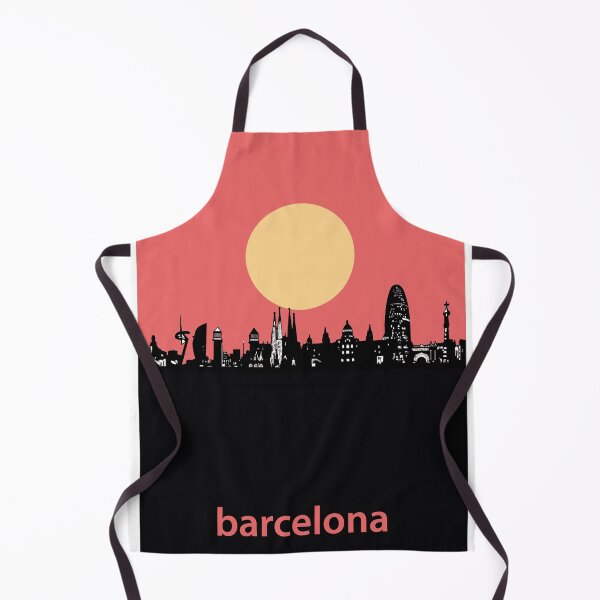 Item preview, barcelona skyline minimal designed and sold by BekimART2.
