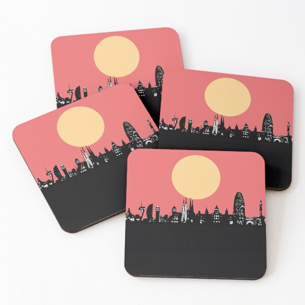 Item preview, barcelona skyline minimal designed and sold by BekimART2.