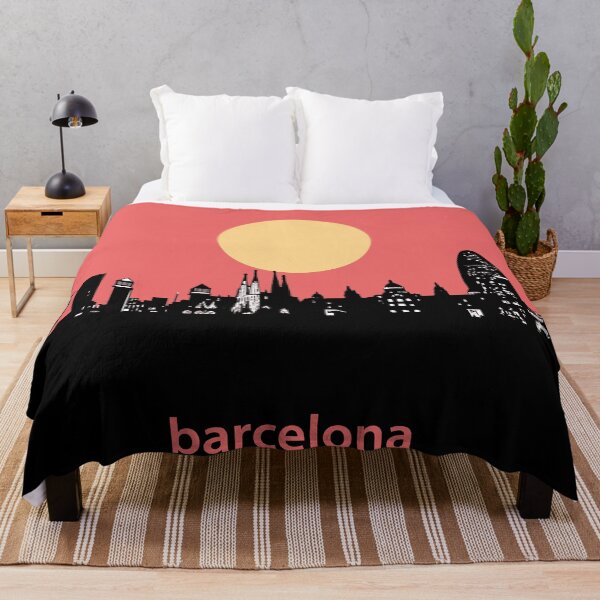 Item preview, barcelona skyline minimal designed and sold by BekimART2.