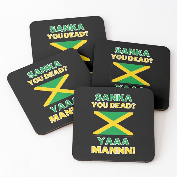 Item preview, Sanka You Dead? YAAA MANNN! - Jamaican Flag - Cool Runnings, Jamaican Bobsled Film Nostalgic 90s - Invert Design designed and sold by LittleBitDarker.