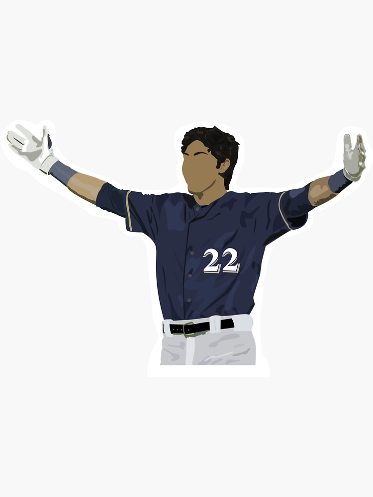 Christian Yelich during spring training Premium T-Shirt for Sale by  jennarortiz