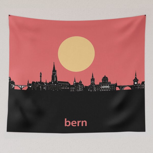 Item preview, bern skyline minimal designed and sold by BekimART2.