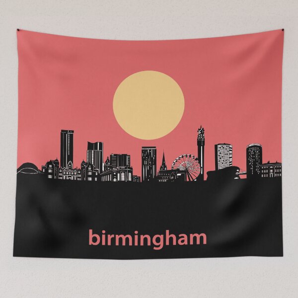 Item preview, birmingham skyline minimal designed and sold by BekimART2.